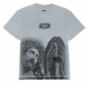 Upcycled Fashion DGK Para Siempre T-Shirt - Vintage Grey Size-Inclusive