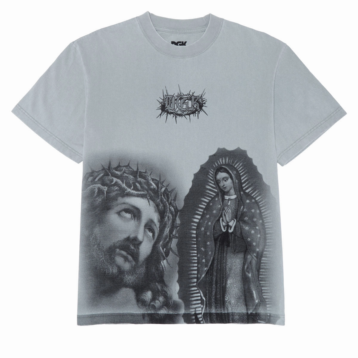 Upcycled Fashion DGK Para Siempre T-Shirt - Vintage Grey Size-Inclusive