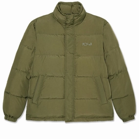 Upcycled Fashion Polar Basic Puffer Jacket - Army Green Bar Supplies