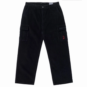 Upcycled Fashion Spitfire Classic '87 Corduroy Cargo Pants - Black Seat Covers