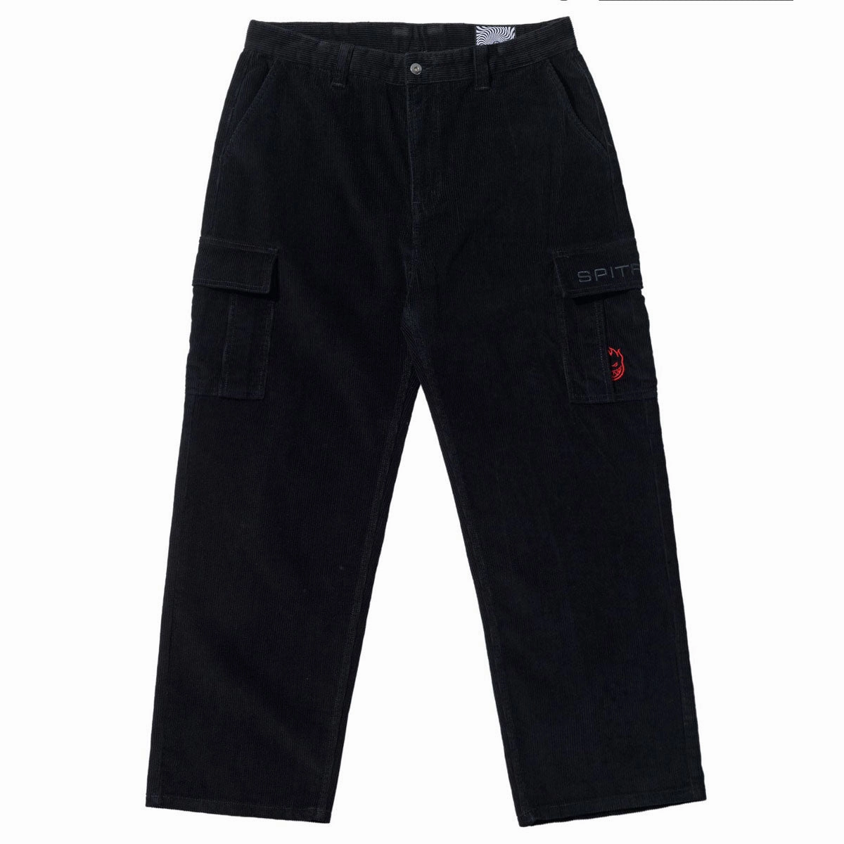 Upcycled Fashion Spitfire Classic '87 Corduroy Cargo Pants - Black Seat Covers