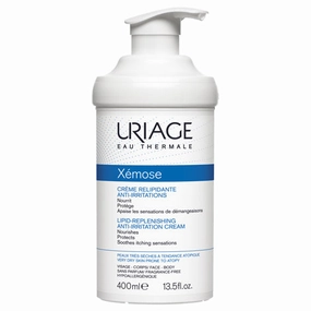 Uriage Xmose Lipid-Replenishing Anti-Irritation Cream Airless Pump Bottle 400ml