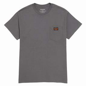 Vacation Rentals Independent Built To Grind Pocket T-Shirt - Charcoal Sporting Events
