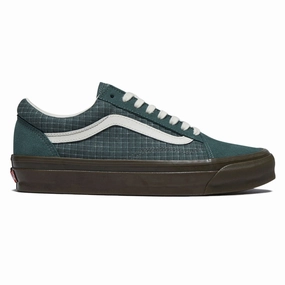 Vans Old Skool MTE Shoes - Washed Ripstop Dark Forest Beaded Accents Fashion Inspiration
