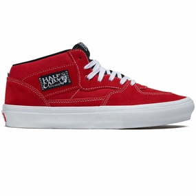 Vans Skate Half Cab Shoes - Red/White Stylish Outfits How to Style