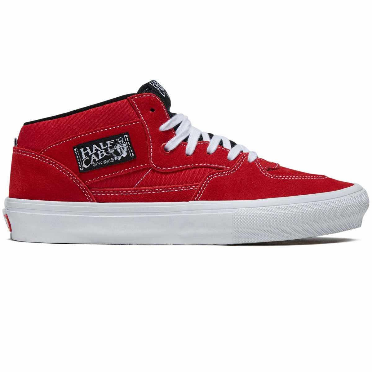 Vans Skate Half Cab Shoes - Red/White Stylish Outfits How to Style