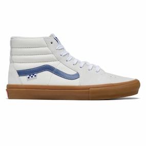 Vans Skate Sk8-hi Shoes - Marshmallow/Blue/Gum Educational Games Movies
