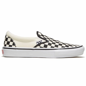 Vans Skate Slip-on Shoes - Checkerboard Black/Off White Office Supplies Swim Gear
