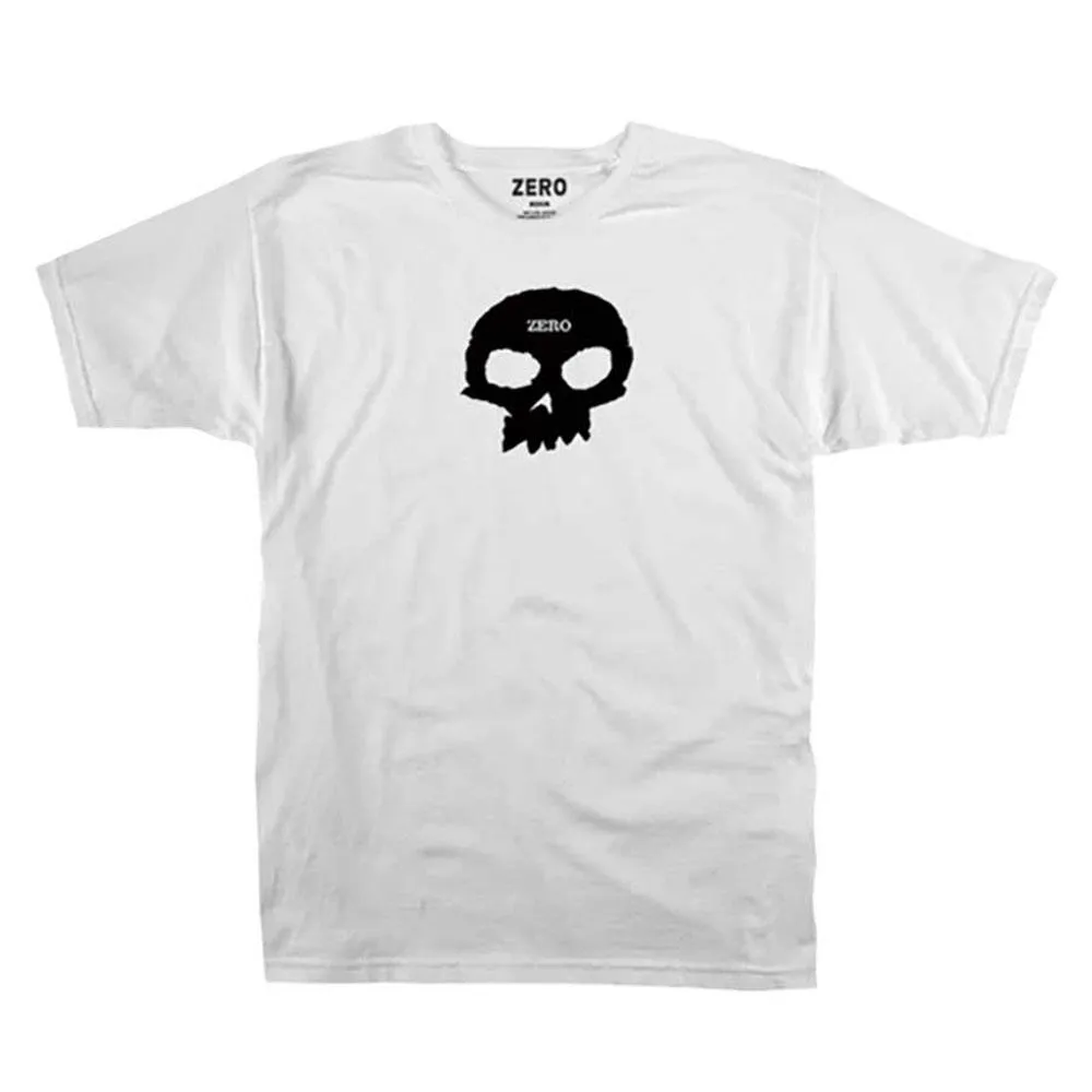 Vegan Zero Single Skull T-Shirt - White Jackets