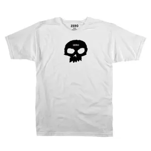 Vegan Zero Single Skull T-Shirt - White Jackets