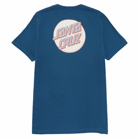 Vegan Santa Cruz Womens Other Dot Chest Relaxed T-Shirt - Deep Teal Trading Cards