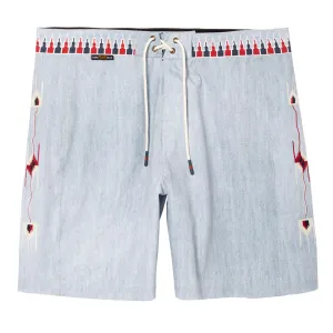 Vegetarian Dark Seas Everly Boardshorts - Denim Beachwear
