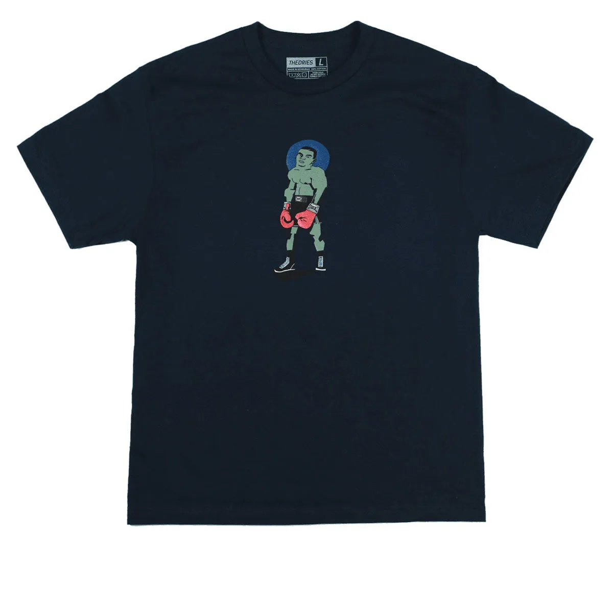 Vegetarian Theories Punchout T-Shirt - Navy Janitorial Supplies