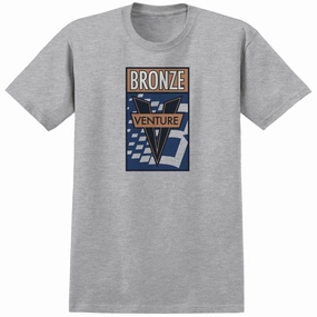Venture x Bronze Awake T-Shirt - Heather Grey Vitamins Cards