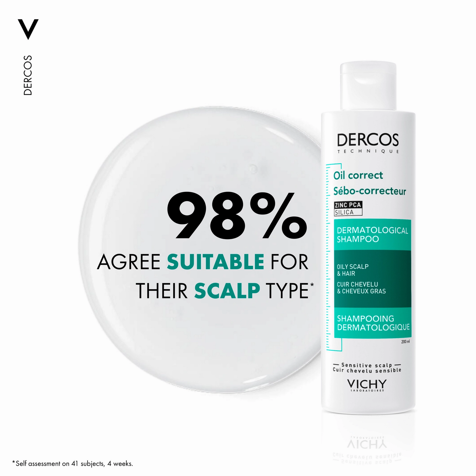 VICHY DERCOS OIL CONTROL SHAMPOO 200ML