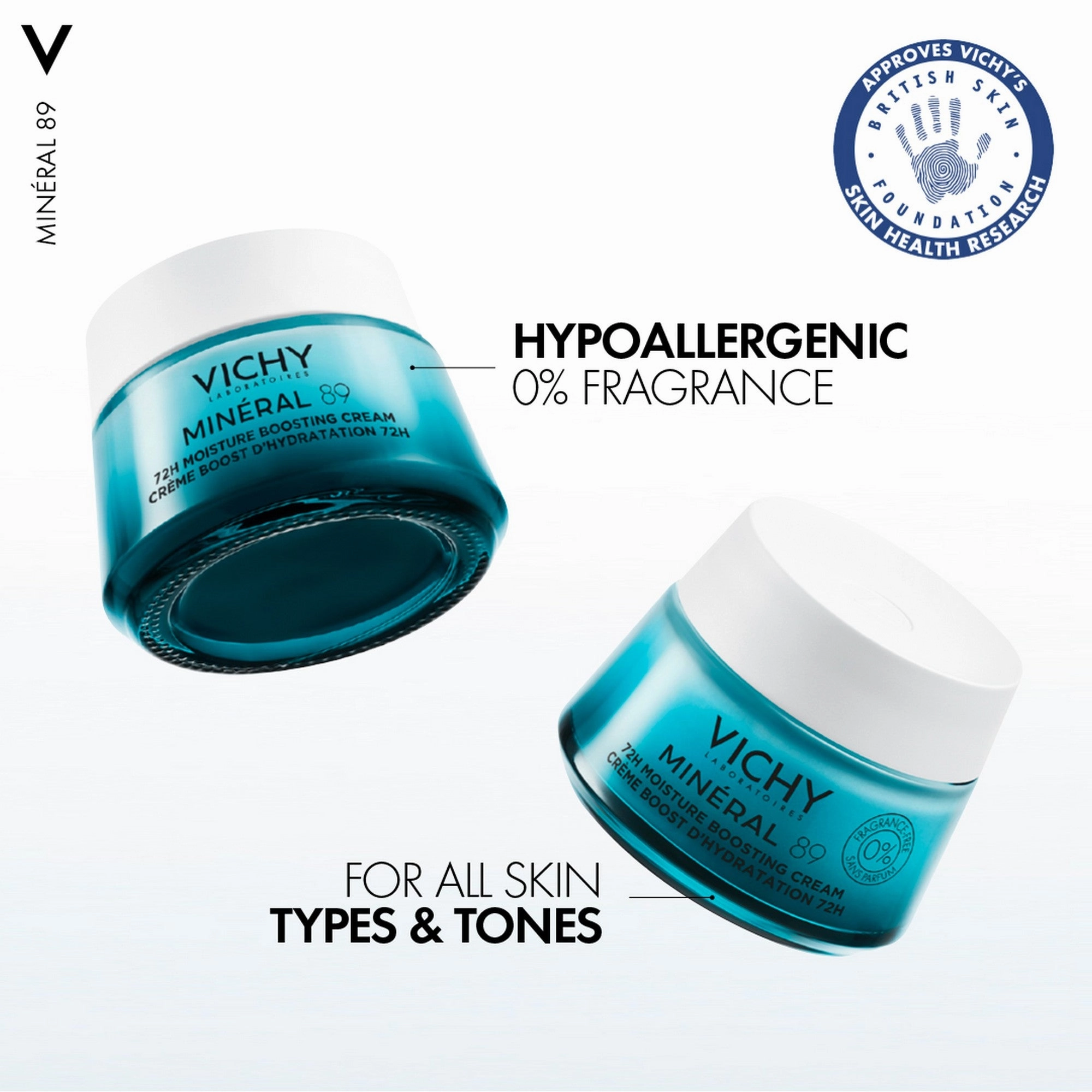 Vichy Mineral 89 72Hour Hyaluronic Acid Moisture Boosting Cream 50ml