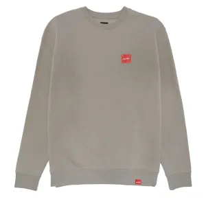 Video Games Chocolate Square Label Crew Sweatshirt - Cement Grey Shampoo