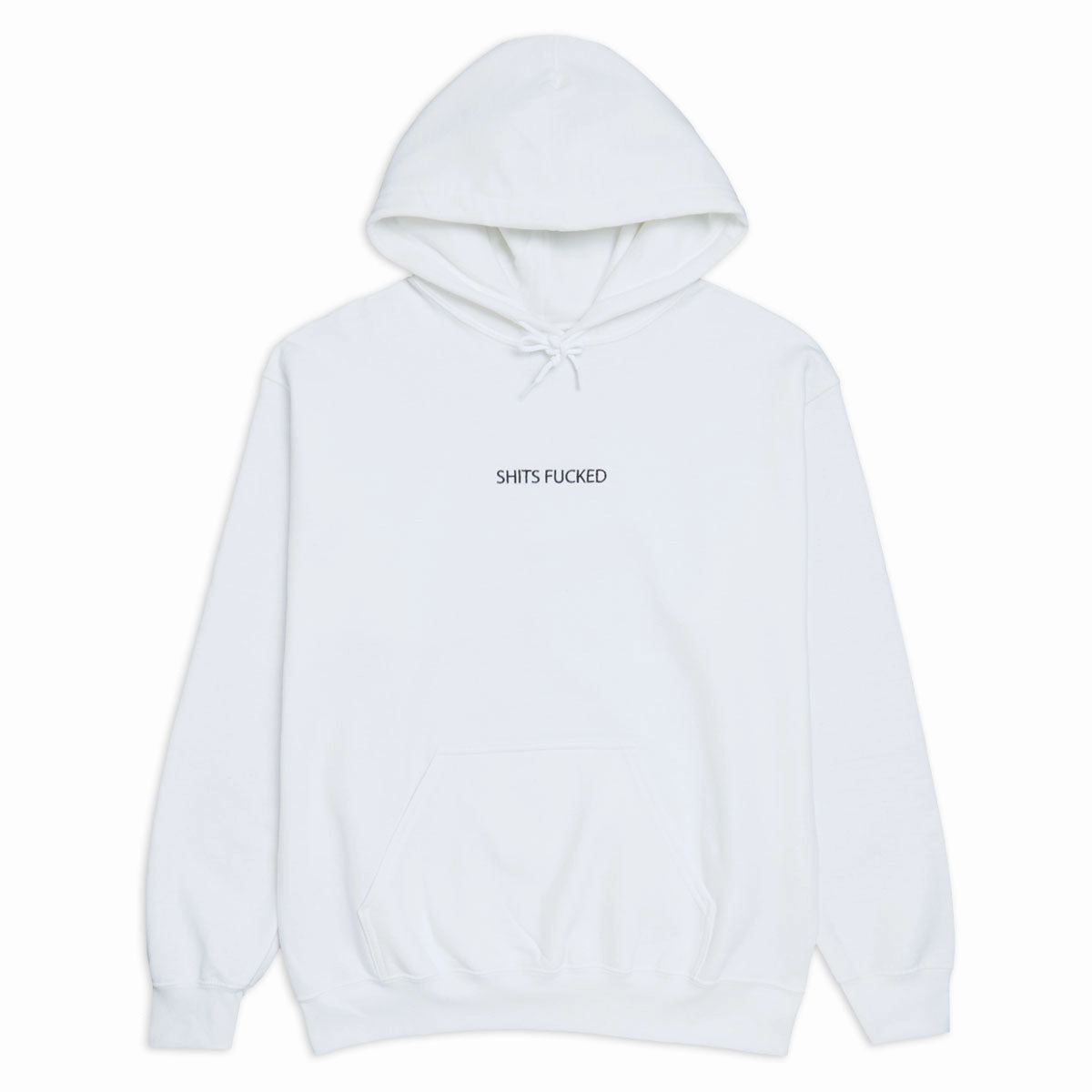 Video Editing Designer Trash Shits Fucked Hoodie - White Hardware