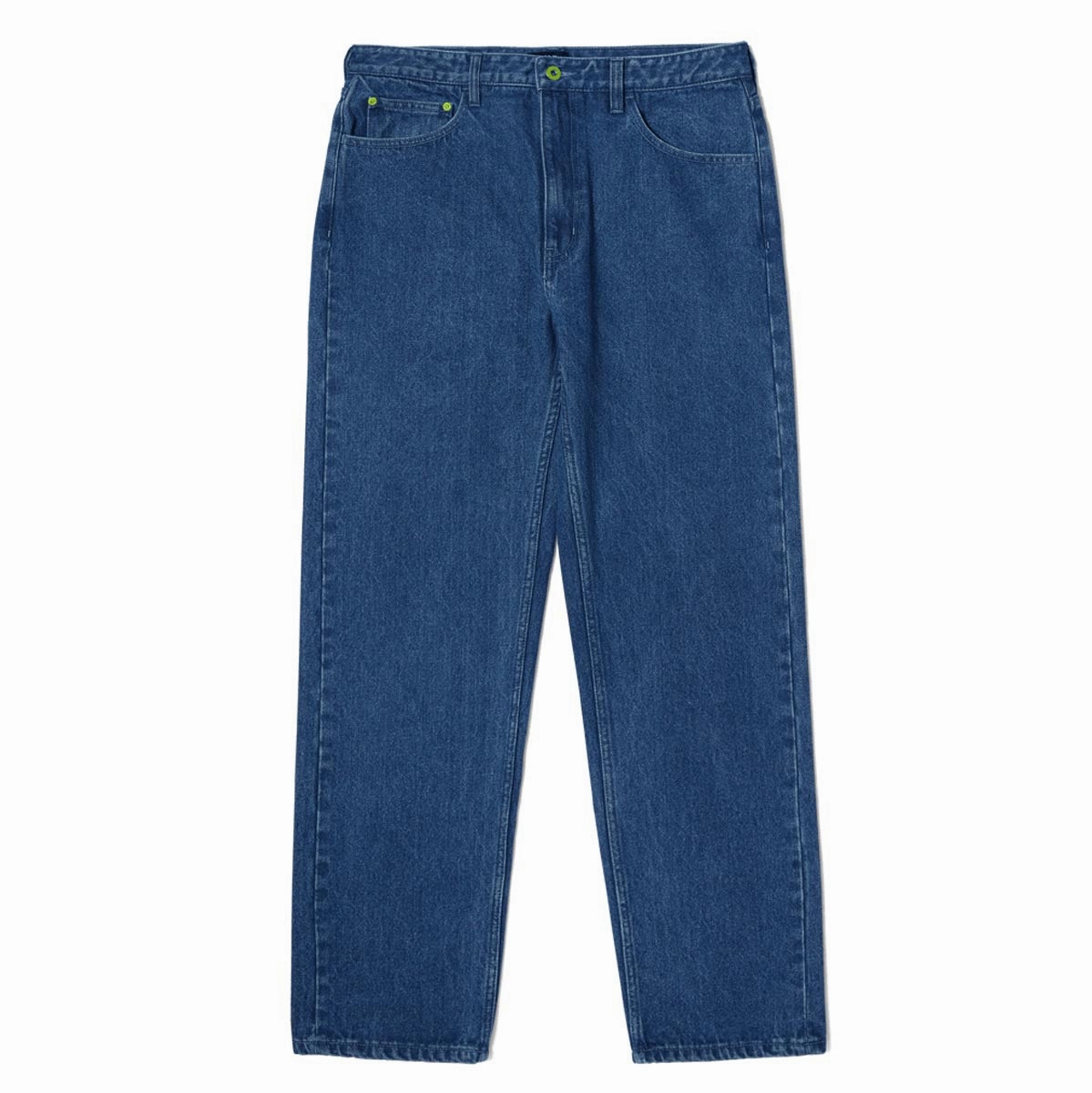 Video Games Huf Original Denim Jeans - Stone Wash Indigo Plants