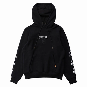 Vintage-Inspired Rhythm Scorpion Heavyweight Fleece Hoodie - Black Paper Products