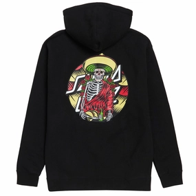 Vinyl Records Santa Cruz Guzman Dining Dot Hoodie - Black Health Foods