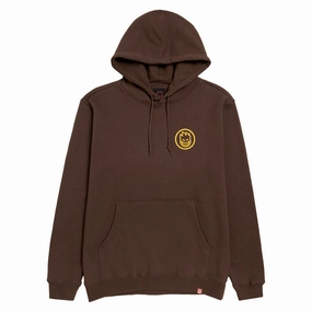 Vinyl Records Spitfire Classic Swirl Hoodie - Brown/Gold Prints Gym Wear