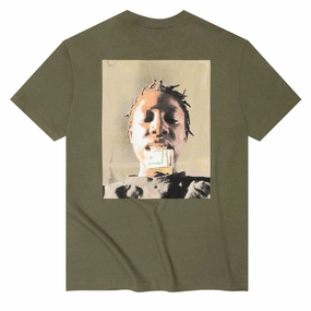 Violet Kader Put Your Money Where Your Mouth Is T-Shirt - Olive Razors Pop Culture