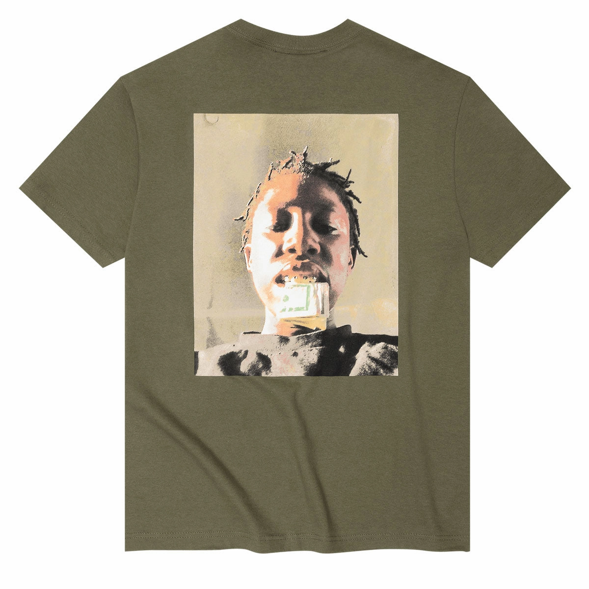 Violet Kader Put Your Money Where Your Mouth Is T-Shirt - Olive Razors Pop Culture