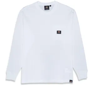 Vitamins Dickies Heavyweight Long Sleeve Pocket T-Shirt - White Hardware