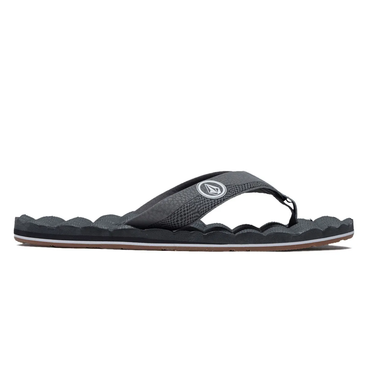 Volcom Recliner Sandals - Light Grey Basketball Cards TV Shows