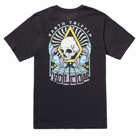 Volcom Arched T-Shirt - Washed Black Heather School Supplies Gluten-Free