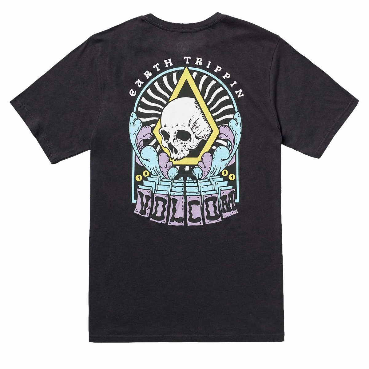 Volcom Arched T-Shirt - Washed Black Heather School Supplies Gluten-Free