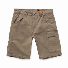 Volcom Caliper II Relaxed Work Shorts - Brindle Embroidered Details Janitorial Supplies