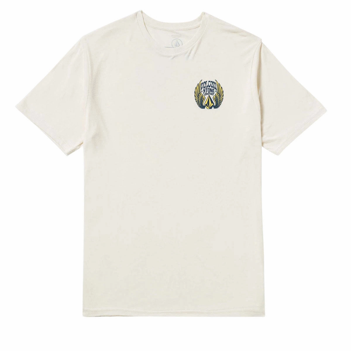 Volcom Dactyl T-Shirt - Off White/Heather Scissors Vintage-Inspired