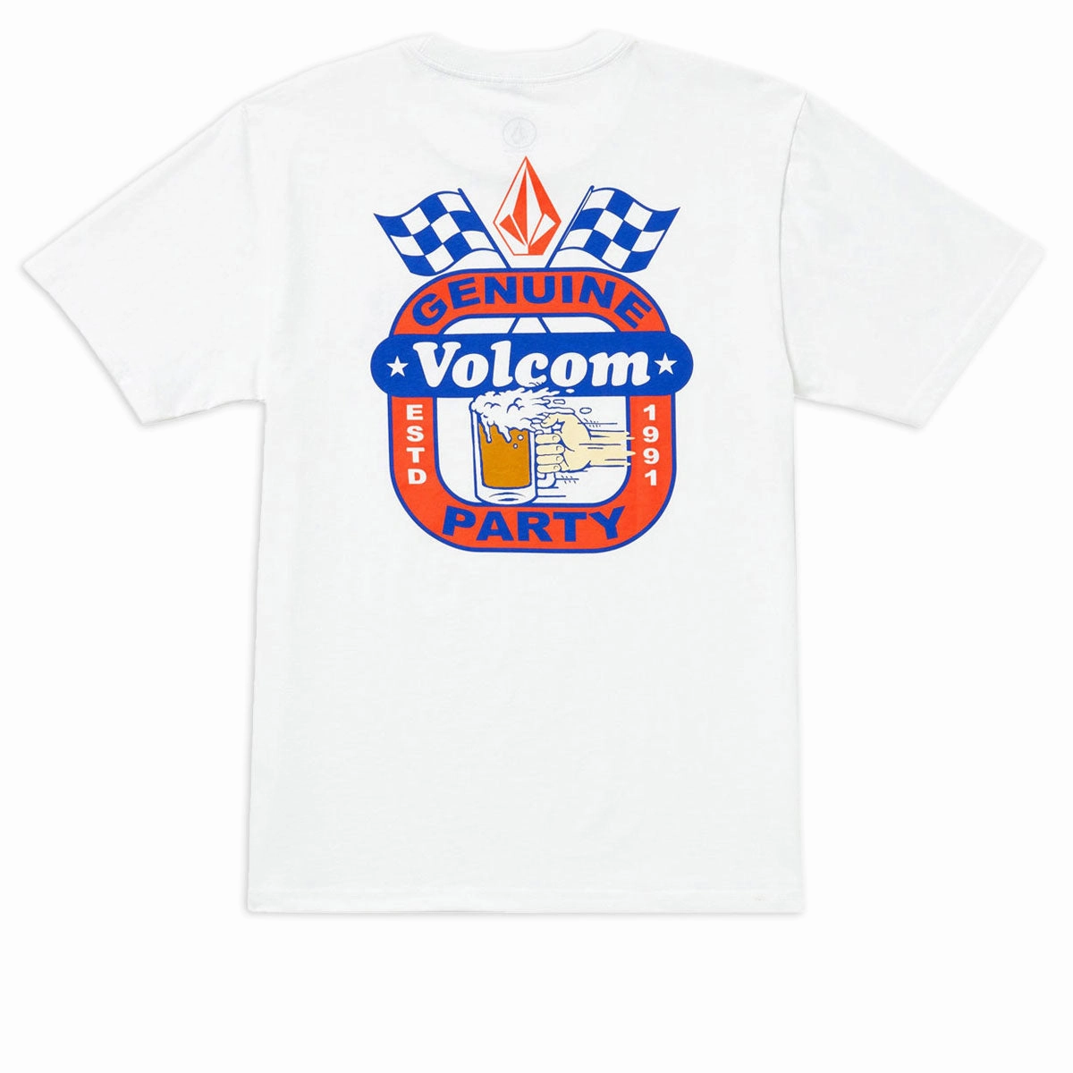 Volcom Fifth Gear T-Shirt - White Wigs Stamps