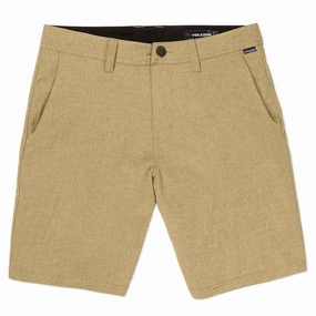 Volcom Frickin Cross Shred Static 20 Shorts - Dark Khaki Language Learning Modern Fashion