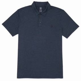Volcom Hazard Pro Polo Shirt - Navy Heather Kindergarten Gear Fashion Staples