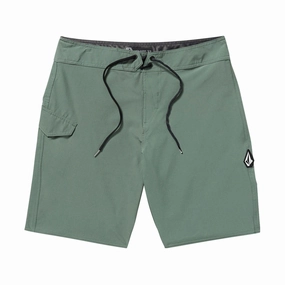 Volcom Lido Solid Mod 20 Boardshorts - Light Olive Souvenirs Tops