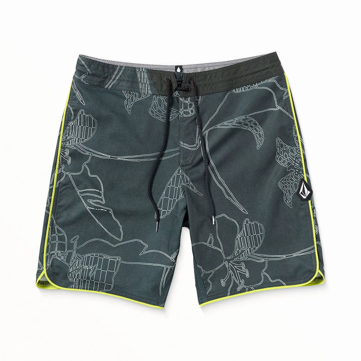 Volcom Mister Fib Scallop Stoney 19 Boardshorts - Stealth Hotels Clothing Essentials