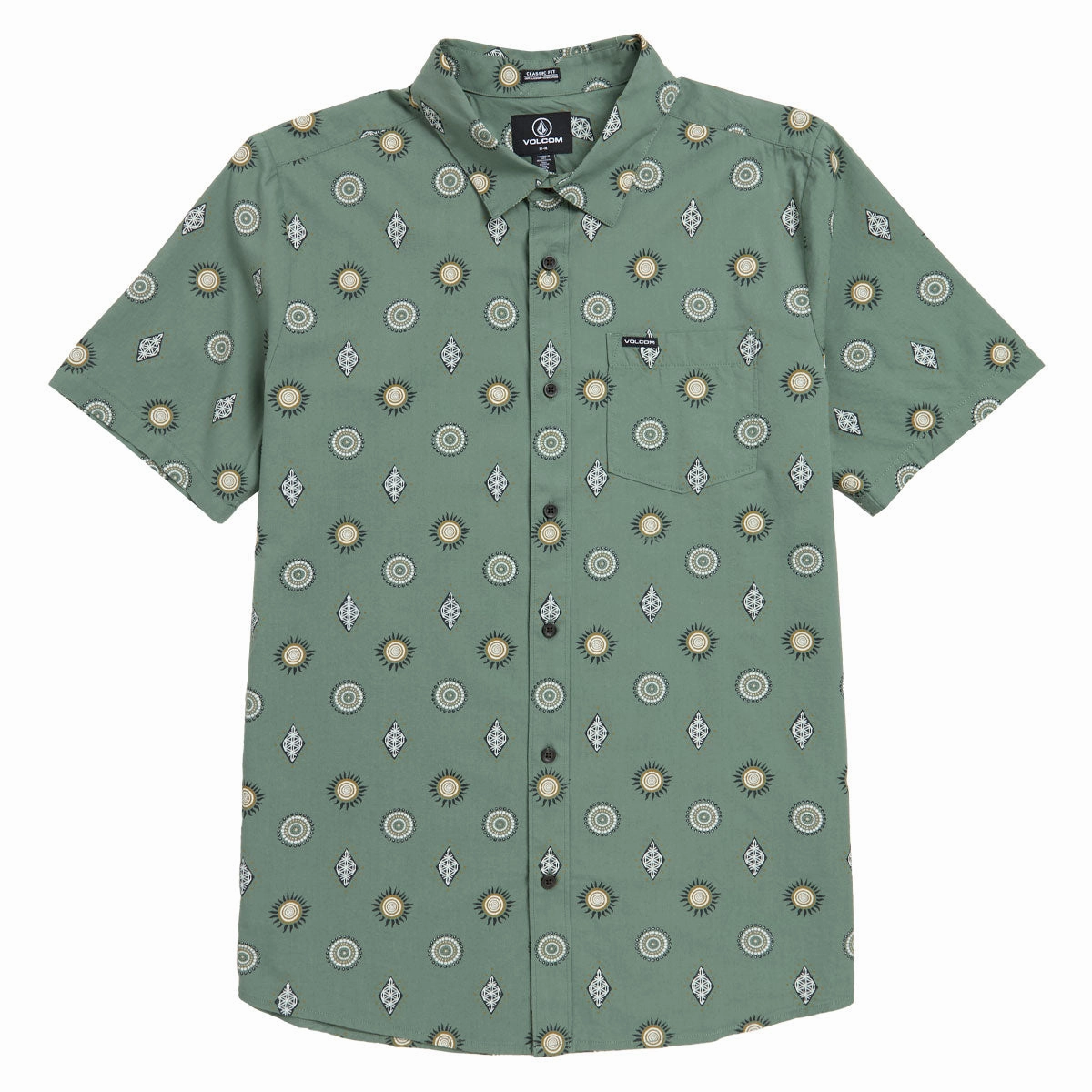 Volcom Mister Fib Shirt - Light Olive Trendy Clothing Movies