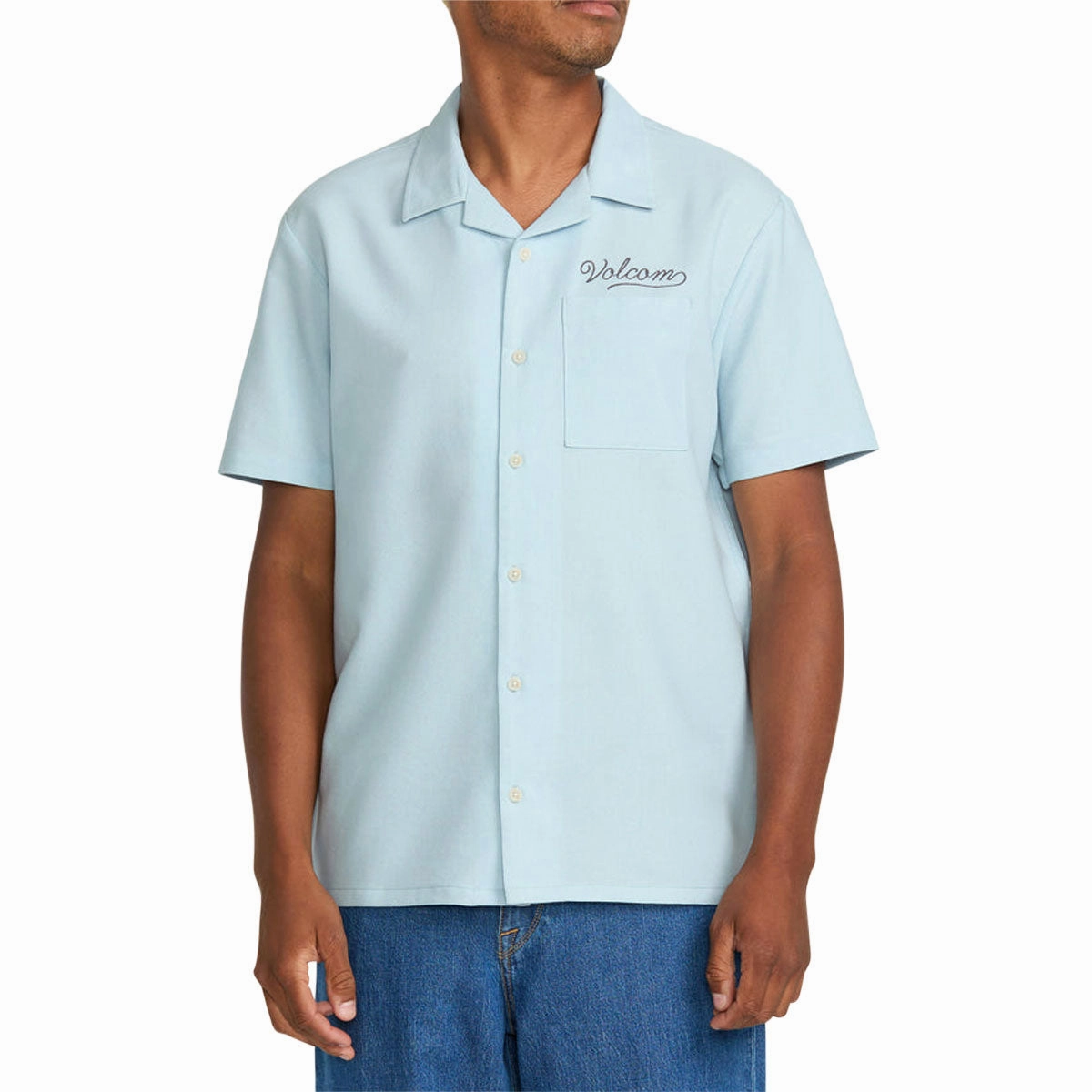 Volcom Otis Stone Shirt - Carolina Blue Soil Travel Bags