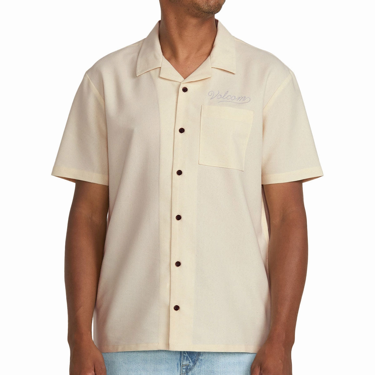 Volcom Otis Stone Shirt - Dirty White Stamps Pop Culture