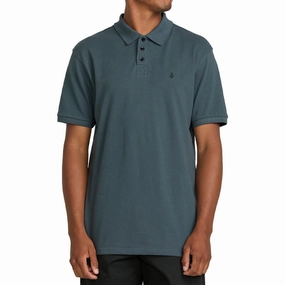 Volcom Sitestone Polo Shirt - Dark Slate Cameras Passport Holders