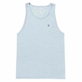 Volcom Solid Heather Tank Top - Carolina Blue Pet Toys Cotton Clothing
