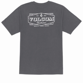 Volcom Volcom Workwear Union T-Shirt - Pewter Printers Figurines
