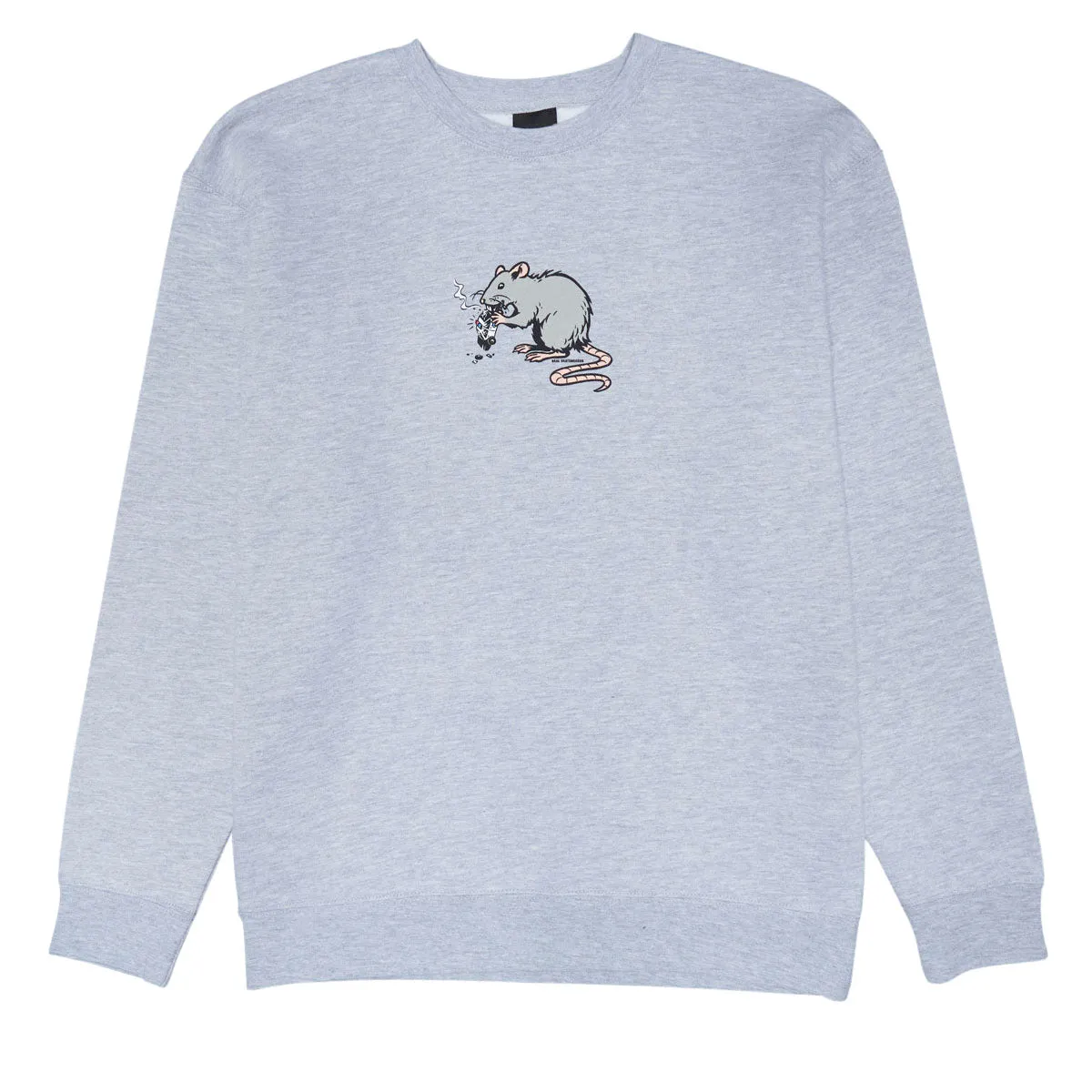 Watches Real Street Cleaner Sweatshirt - Grey Heather/Multi Color Print Health Monitors