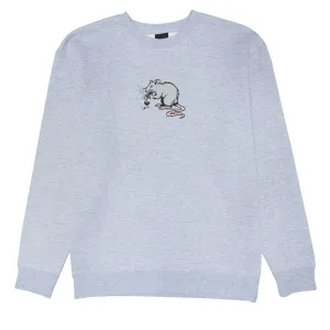 Watches Real Street Cleaner Sweatshirt - Grey Heather/Multi Color Print Health Monitors