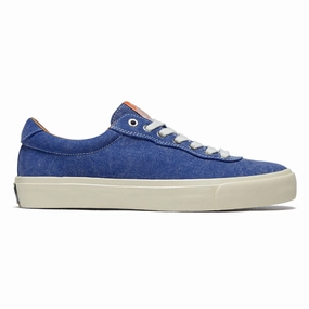 Web Development Last Resort AB VM001 Canvas Lo Shoes - Washed Royal Blue/White Pop Culture