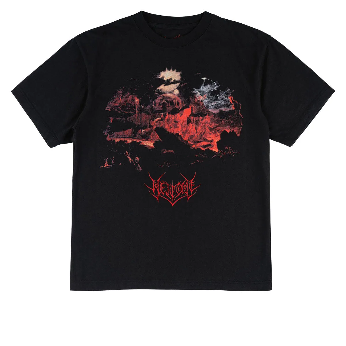 Welcome Aldous T-Shirt - Black Tires Hiking Boots