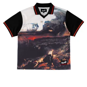 Welcome Rapture Soccer Jersey - Black Bubble Wrap Beaded Accents